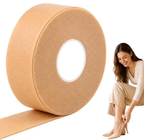 Moleskin pour pieds, taupe, bandage de peau, rouleau avec modèles supplémentaires, ruban de rembourrage en tissu résistant pour le frottement des chaussures
