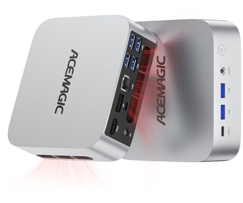 ACEMAGIC M1 Mini PC, Intel i9-11900H (8C/16T, fino a 4,9 GHz), 32 GB DDR4 1 TB M.2 SSD mini computer con Windows 11 Pro | WiFi 6 | BT 5.2 | 4K Triple Display | Type-C