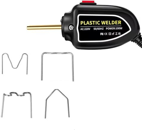 Soldador de plástico Soldadora de plástico, Grapadora en Caliente, reparación de Grapas, reparación de Parachoques de Coche, Herramientas de Soldadura(Black)
