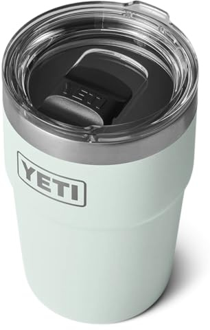 YETI Rambler Ridgeline - Tazza impilabile da 473 ml, con coperchio Magslider rimovibile, in acciaio inox, isolamento sottovuoto, tazza da caffè