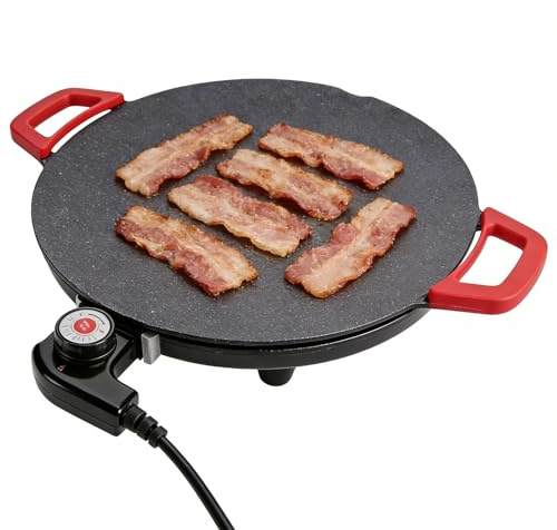 Plancha Eléctrica,Plancha Eléctrica de Cocina con 5 Niveles,Placa de Parrilla para Exterior | para Cocina Casera Restaurante Picnic Barbacoa Camping