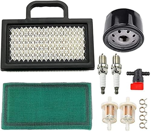 NWQZTS Filtro de aire, para And Stratto, para Filtro de aceite Cortacésped Tractor Soplador de nieve, 499476S 698754 Piezas de recambio para cortacéspedes