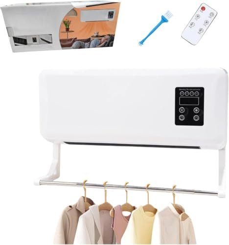 Aire Acondicionado Y Calefactor De Pared Sin Conductos 2 En 1, Mini Aire Acondicionado Portátil con Control Remoto, Refrigeración Silenciosa para Dormitorio, Oficina, Caravana, Garaje - Secador