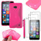 ebestStar - compatible with Microsoft Lumia 640 Case 640 LTE Dual Ultra Thin S-line Cover, Soft Flexible Silicone Gel, + Stylus +3 Films, Pink [Lumia 640: 141.3 x 72.2 x 8.8mm, 5.0'']