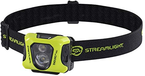 Streamlight 61435 Enduro Pro USB 200-Lumen 2080-Candela Ultra-Light LED Rechargeable Headlamp with Spot & Flood Beams, Elastic Head Strap, and USB Cable, Yellow
