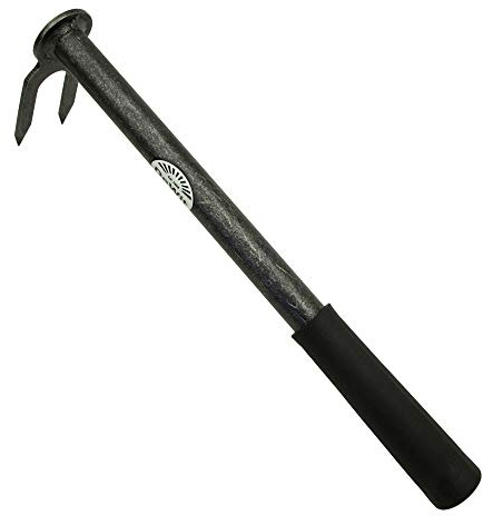 DeWit Handhacke aus Borstahl mit 2 Zinken 35 cm I Profi Gartenhacke I Premium Garten-Zubehör zum Unkraut entfernen & Boden lockern I Garten-Tool in Bester Qualität I Garden Tools – Made in Holland