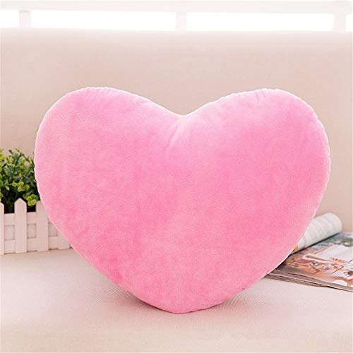 Nicole Knupfer Herzkissen Plüschkissen Kuschelkissen Sofa Room Dekoration Sitzkissen für Geburtstag/Valentinstag (Rosa,20 * 30cm)