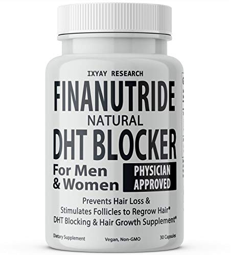 Finanutride Natural DHT Blocker & Hair Growth Capsules - Prevent Hair Loss, Stimulate Follicles, Proprietary Regrowth Treatment