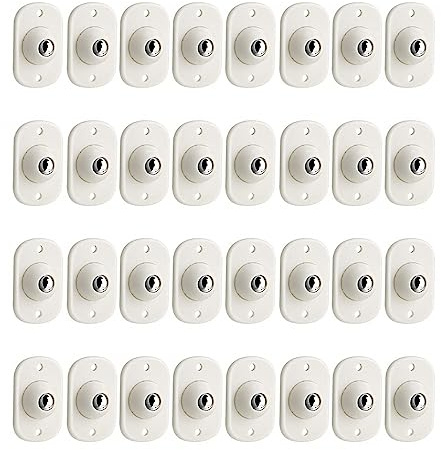 Kugelrollen, 32 Stück Mini-selbstklebende Möbel Kugelrolle, 360° Drehbare Lautlose Möbelrollen für Mülleimer, Aufbewahrungsboxen, Kleinmöbel usw.