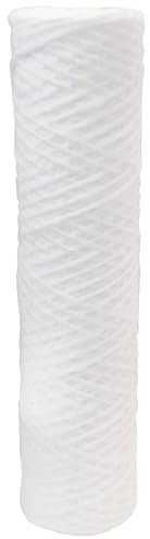 AQUAWATER, 104190, Cartouche bobinée 5 microns pour filtration d'eau - Protection anti-sédiments - Remplacement tous les 6 mois - Compatible avec filtres standards - Fabrication française