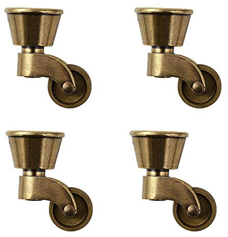 DREANNI Massive Zinklegierunger Räder, Hochleistungs -Zaubernde, Universelle Möbelgeräten, Antiker Vintage -Cup -Typ, 360 Schwenkfaden, Rizinus Mit Zinklegierung, Für Sofas -Klavierfüße/a
