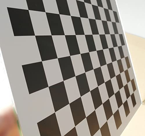 Aurorad hochpräzises 12 * 9-Gitter-Serien-Aluminium-Kalibrierungsbrett-Schachbrett-Machine Vision Optical Correction Board (Size : Type 15)