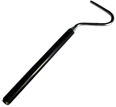 Bastone serpente portatile, in acciaio inox, accessorio serpente rettile, lunghezza 6,30 – 26,78 c , portatile per la rimozione di sonagli