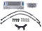 Aramox Motorrad Ölkühler, Motorrad Ölkühler Set Motoröl Kühler System Kit Ersatz für Monkey 125 Bis Dirt Pit Bike