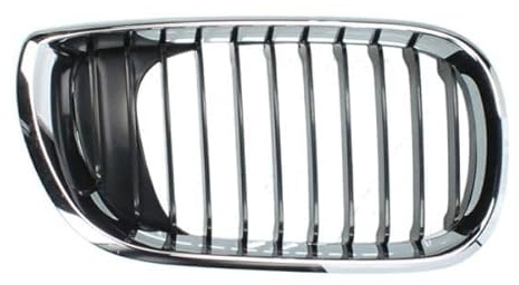 BLIC 6502-07-0061992AP Grille de calandre chrome/noir Compatible avec BMW 3 Berline E46 3 Coupé E46 3 Touring E46 3 Cabriolet E46 3 Compact E46