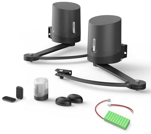 Avidsen Orane Connect, Moteur Bras Articulés Portail Battant, WiFi | Kit motorisation connectée, 500kg/5m max, WiFi intégré sans hub, batterie secours incluse, arrêt obstacle