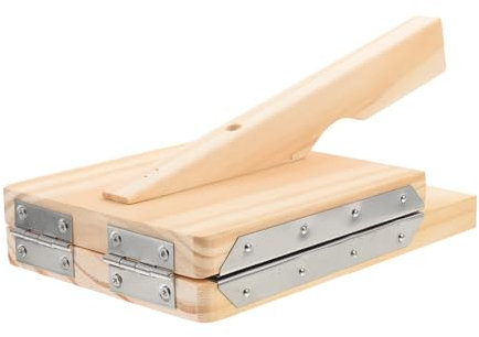 Alipis Prensa De Tortilla De Madera: Prensador De Tortillera Mexicana Máquina De Manual De Acero Inoxidable Prensa De Piel De Bola De De Madera Natural Para Roti Prensa De