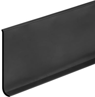 QUARKZMAN 6m x 10cm Finiture per Battiscopa Profili Flessibili per Modanatura Flessibile per Pareti Staccabili, Battiscopa Autoadesivi in Pvc per Pareti, Angolo Nero