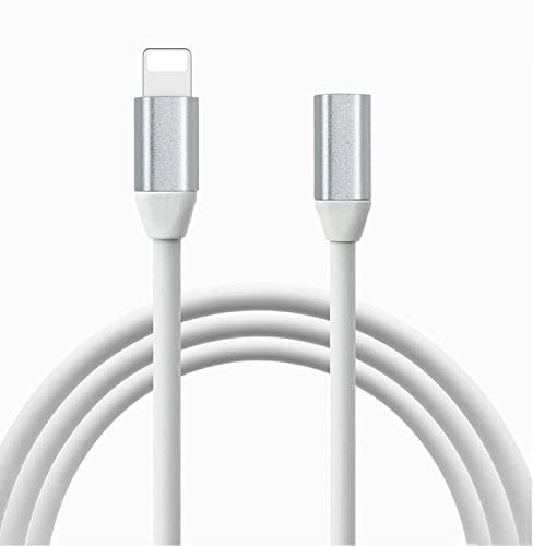 FAUVISM 3,3 FT Blanc Extension Câble, iOS Rallonge Mâle Femelle Audio Vidéo Données Musicales et Adaptateur de Câble de Charge d'Alimentation