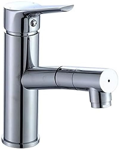 Miscelatore lavabo da Cucina con doccetta Estraibile Miscelatore 2 modalità di Getto per Cucina Lavabo Bagno Miscelatore lavabo con Doccia