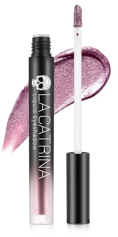DE'LANCI Violett Flüssiges Glitzer Lidschatten,Stark Pigmentiertes Glitzer Flüssiges Augenmake-up. Langanhaltendes Metallisches Lidschatten für Frauen und Mädchen. Schnell trocknend #12