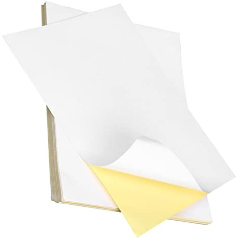 BCOATH 100blätter Stickerpapier Selbstklebend Für Tintenstrahldrucker Haftetiketten Für Kreative Anwendungen Einfache Handhabung Starke Haftung