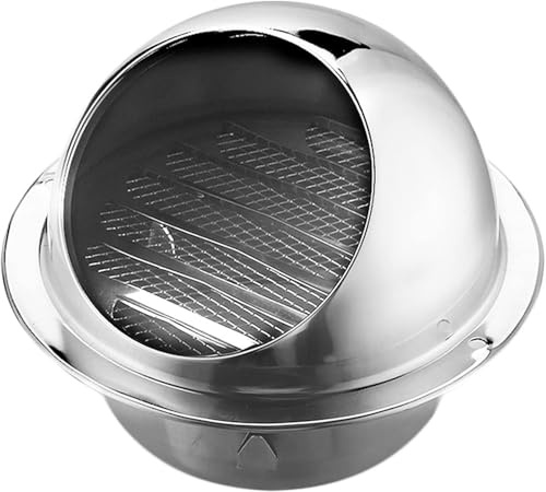 Zanotva Chapeau de cheminée en Acier Inoxydable 304 avec Grille Anti-Oiseaux, Protection Contre la Pluie for Conduit de cheminée(100mm/3.9Inch)