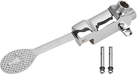 Single Foot Pedal, Foot Control Faucet Stainless Steel Water Valve Touchless Pedal Faucet Floor Mount for Basin Water Tap
