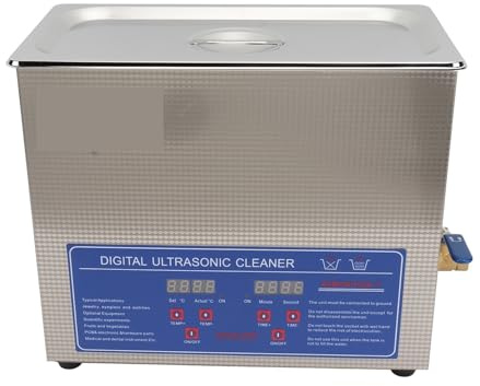 ZKLGS Nettoyeur Ultrasons, Machine De Nettoyage À Ultrasons De Fonction De Chauffage De Rondelle De Disque De Vinyle De 6L Ultrasonique for des Laboratoires