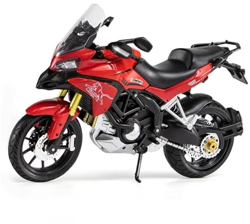 1/12 För Ducati MTS Enduro Die Cast Motorcykelmodell Leksaksfordon Samling Autobike Shork-Absorber Off Road Autocykelleksaker Bil