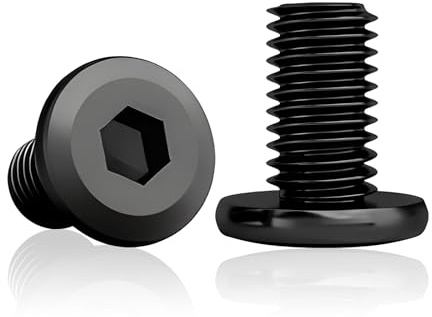 60 st linshuvudskruv M5x12 mm, rostfritt stål svart insex