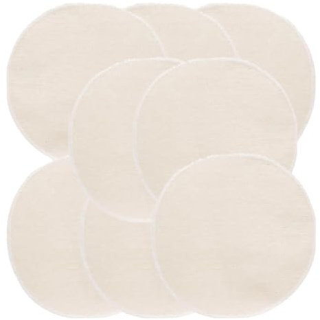 DECORNIJIA Panni per Cottura a Vapore in Bambù e Cotone 10 Pezzi Rotondi 28 CM Riutilizzabili per Dim Sum e Panini al Vapore Domestici