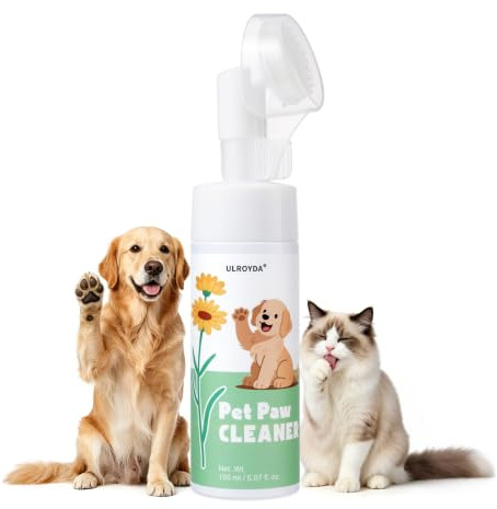 Nettoyant pour Pattes pour Chiens et Chats, Mousse sans Rinçage, 150 ML