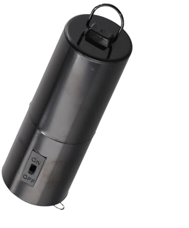 Moteur rotatif à suspendre pour carillon et spinners, plastique noir, 30 ± 5 tr/min, alimenté par batterie (batterie D non incluse) pour intérieur et extérieur