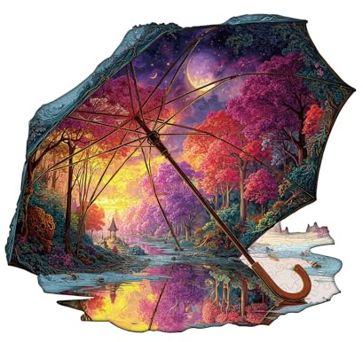 Jigfoxy Holzpuzzle für Erwachsene, Nach dem Regen, einzigartiges Tierpuzzle aus Holz, Geschenk zu Weihnachten für Familie und Freunde, L-34 * 31cm-235Teile