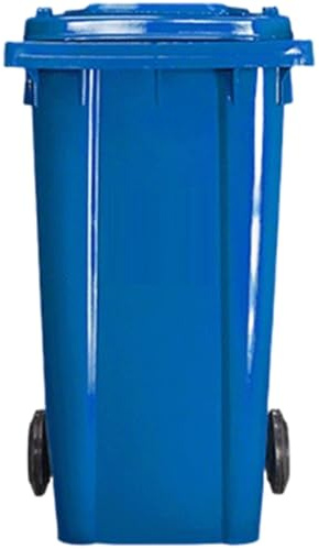 Vyntyra Cubo De Basura,Contenedor De Basura Reciclables De Colores Con Ruedas Y Mango Antideslizantes,plástico Resistente, Reciclaje, Industrial(Blue,240L)