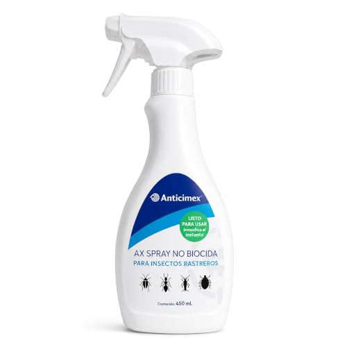 ANTICIMEX Spray Insecticida Natural Mata Cucarachas 450ml - Sostenible | Apto para Mascotas y Niños, Spray de Acción Inmediata, Mata Hormigas, Mosquitos, Arañas, Chinches, Pulgas, Uso Alimentario