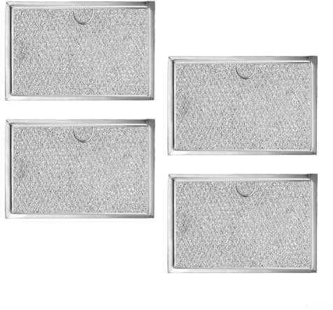 Filtro de horno de microondas de aluminio para microondas GE Cooktop Microondas Pantalla de trampa de grasa reutilizable de 12 capas para circulación de aire fresco(4)