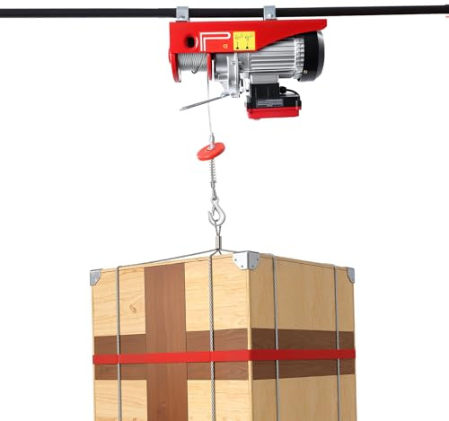Dispositivo de elevación eléctrico de 600 kg, 1200 W 220 V, cabrestante eléctrico, funda de polipasto de cadena, cabrestante eléctrico con mando a distancia inalámbrico para agricultura, fábricas