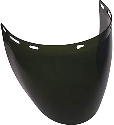 Deltaplus Visortot5 Visière avec technologie d'injection en polycarbonate, transparent, teinte verte 5, taille article sans taille