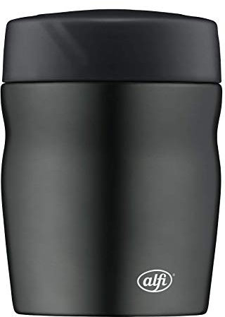 alfi Thermobehälter für Essen Lunchpot foodMug, Edelstahl grau 350ml, kleines Speisegefäß für Essen, Suppen oder Müsli unterwegs, dicht, 0637.234.035, BPA-Frei, 6 Stunden heiß, 12 Stunden kalt