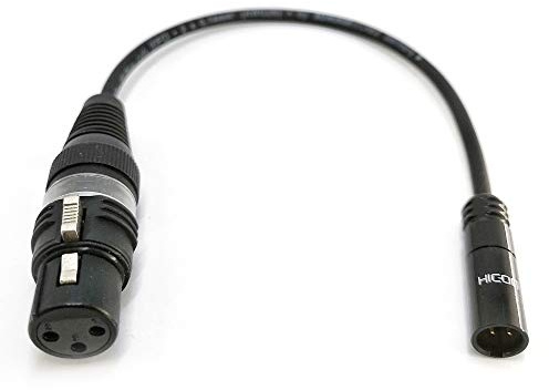 Selected Cable 50cm Mini-XLR male auf XLR female für z.B. Blackmagic 6K 4K BMPCC Audio- Mikrofonkabel - SC-AK-mXLR-XLR-0050-1,6ft