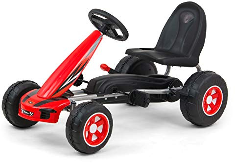 Milly Mally Viper Kart à pédales Go-Kart Vélo et véhicule pour Les Enfants à partir de 3 Ans Rouge