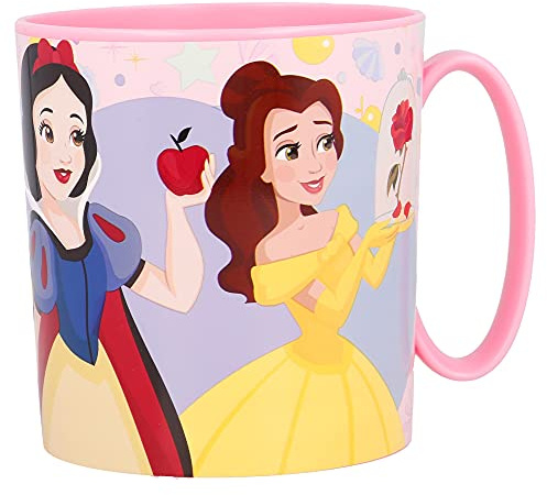 Stor Micro MUG Disney Princess True 350 ML, 1 Unité (Lot de 1), Rose Bonbon
