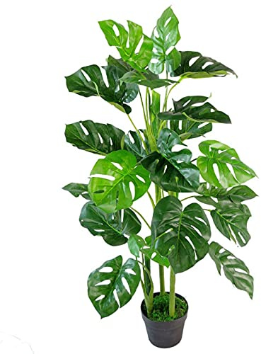 Leaf Plante de Fromage Monstera Artificielle réaliste, 100 cm