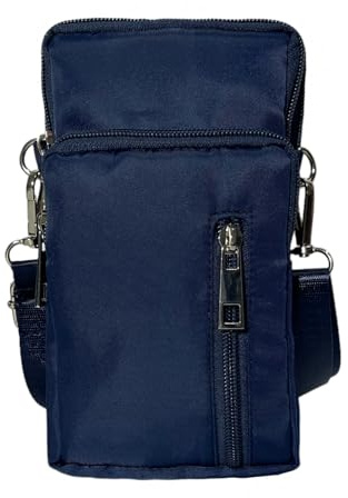 WESTEND CHOICE Women Crossbody Phone Bag Small Cross Body Bag Armband with Headphone Port for cellphones Nylon Mini Crossbody Shoulder Bag with Detachable Adjustable Strap