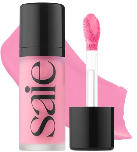 Saie Rouge Tau - Liquid Router, Lightweight with a Blendable Cream Finish, Assembleable, Cheek Colour, Dew with Makeup Applicator for Foot, Pink, Cold Baby (120g)