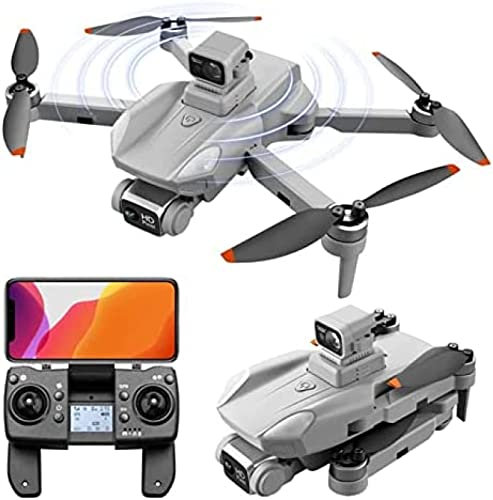 Drones avec caméra pour adultes Drone d'évitement d'obstacles 4k 60 minutes de temps de vol Portée de télécommande de 1 km Drone GPS Retour automatique à la maison Quadcopter RC sans balais,