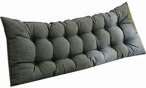 Hoowarm Bett Kopfteil Kissen 90/120/150/180/200cm Kopfteilkissen Bett Sofa Lesekissen Weiches Lendenkissen Bett, Waschbar Betten Sofa Rückenpolster,für Bett, Sofa und Schlafzimmer(D,90x50x10cm)