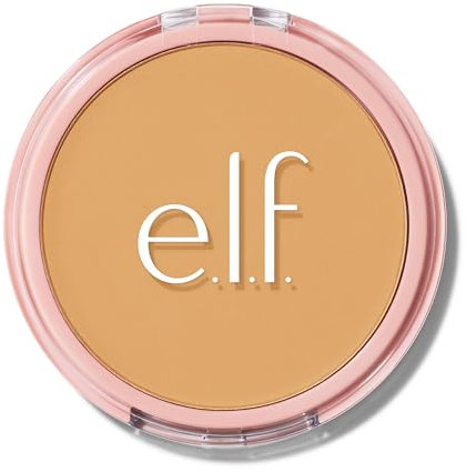 e.l.f. Halo Glow Powder Filter, Polvere Fissante Compatta, Coprenza Leggera e Modulabile, Sfuma L'aspetto dei Pori, Con Soffio Vellutato e Specchio, Vegano & Cruelty-Free, Medium Neutral